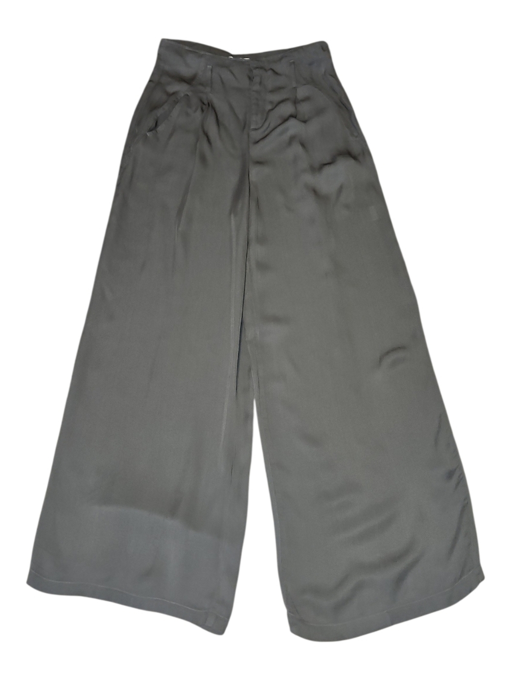Alphamoment Dress Pants Wide-leg Trousers Pants High-waist.